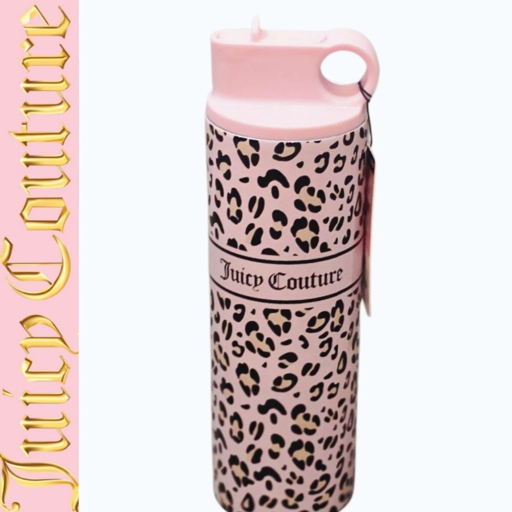 Juicy Couture Home Leopard Print Insulated 26oz Tumbler w/Pop Up Straw‎ & Lid